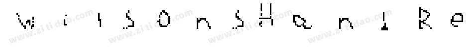 WilsonsHand Regular字体转换